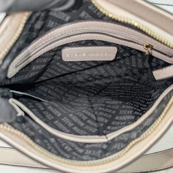 Steve Madden NWT 'Blana' Bone Off-White Crossbody Purse Faux Leather - Picture 8 of 10